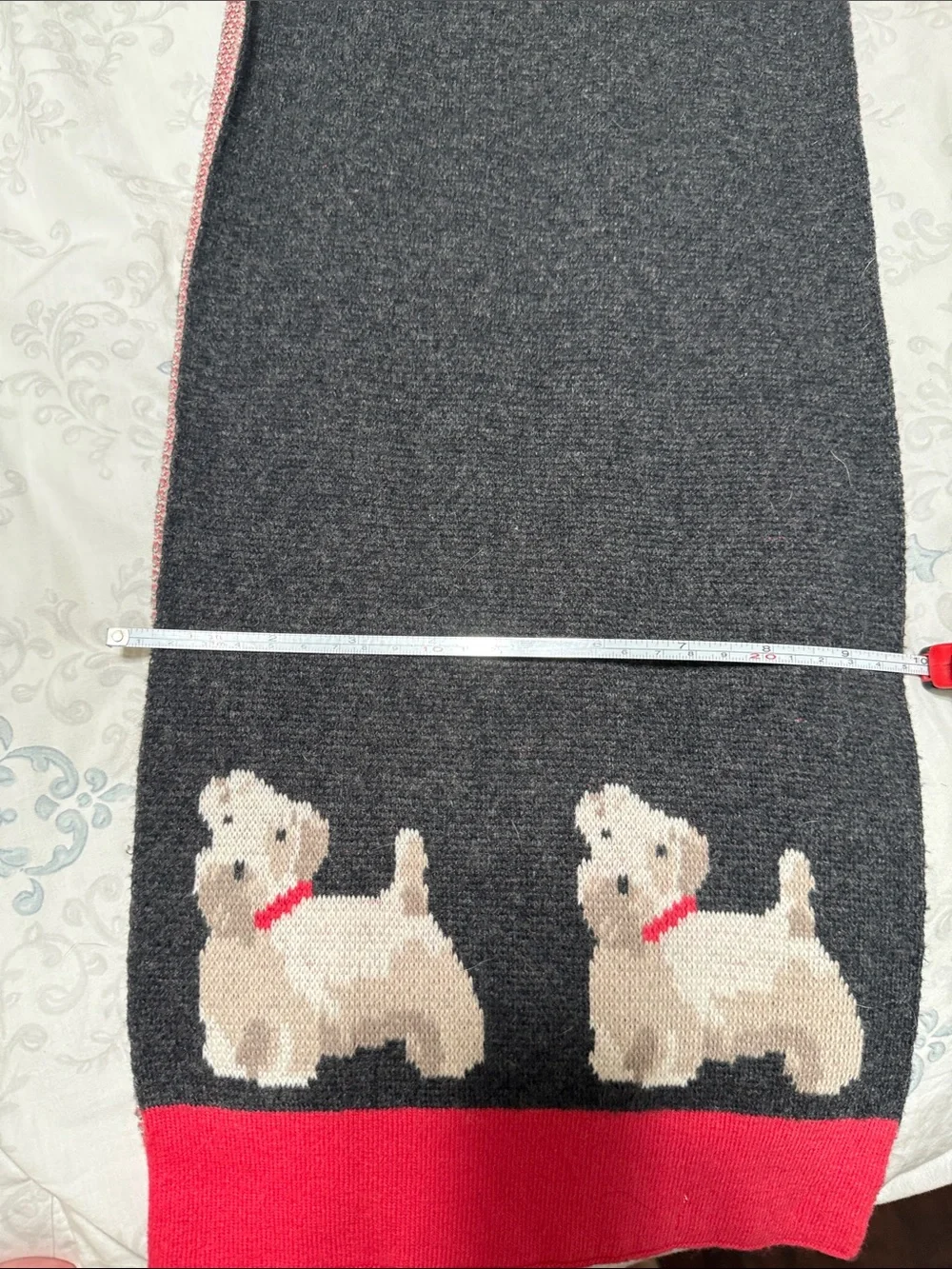 Cath Kidston Black & Red Dog Motif Pet Scarf